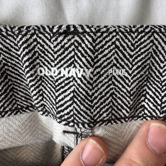 Old Navy Pixie Women's Herringbone Dress Pants Black/Gray Size 6 Business Casual - Picture 5 of 13